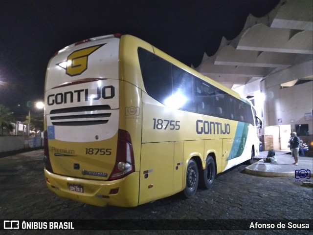 Empresa Gontijo de Transportes 18755 na cidade de Itumbiara, Goiás, Brasil, por Afonso de Sousa. Número da foto: #12255500.