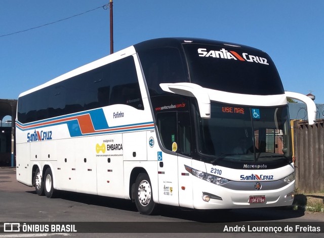 VUSC - Viação União Santa Cruz 2310 na cidade de Porto Alegre, Rio Grande do Sul, Brasil, por André Lourenço de Freitas. Número da foto: #12253558.