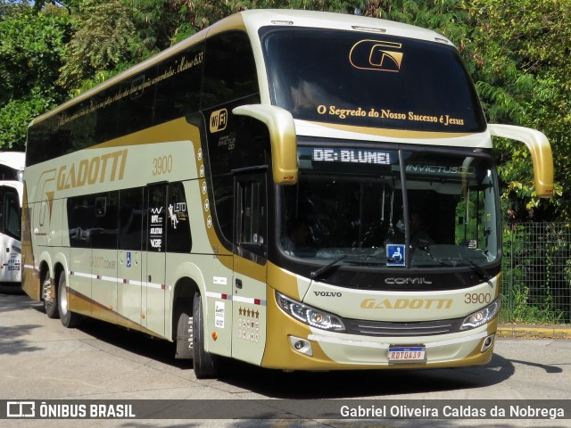 Auto Viação Gadotti 3900 na cidade de São Paulo, São Paulo, Brasil, por Gabriel Oliveira Caldas da Nobrega. Número da foto: #12254572.