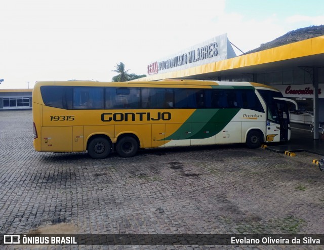 Empresa Gontijo de Transportes 19315 na cidade de Milagres, Bahia, Brasil, por Evelano Oliveira da Silva. Número da foto: #12254428.