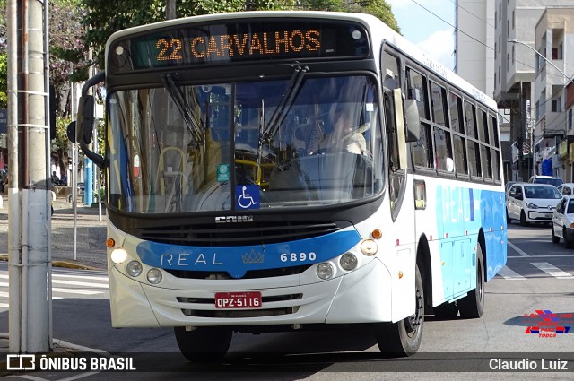 Viação Real - Varginha 6890 na cidade de Varginha, Minas Gerais, Brasil, por Claudio Luiz. Número da foto: #12255515.