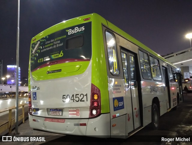 BsBus Mobilidade 504521 na cidade de Brasília, Distrito Federal, Brasil, por Roger Michel. Número da foto: #12253682.