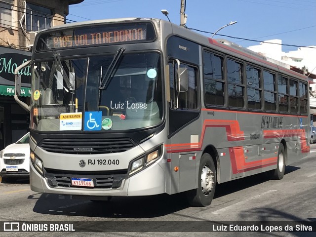 Viação Resendense RJ 192.040 na cidade de Resende, Rio de Janeiro, Brasil, por Luiz Eduardo Lopes da Silva. Número da foto: #12255913.