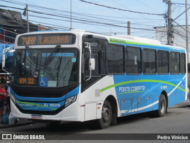 Viação Ponte Coberta RJ 190.018 na cidade de Rio de Janeiro, Rio de Janeiro, Brasil, por Pedro Vinicius. Número da foto: #12256526.