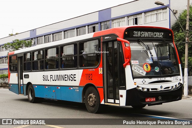 Viação Sul Fluminense 1182 na cidade de Volta Redonda, Rio de Janeiro, Brasil, por Paulo Henrique Pereira Borges. Número da foto: #12257851.