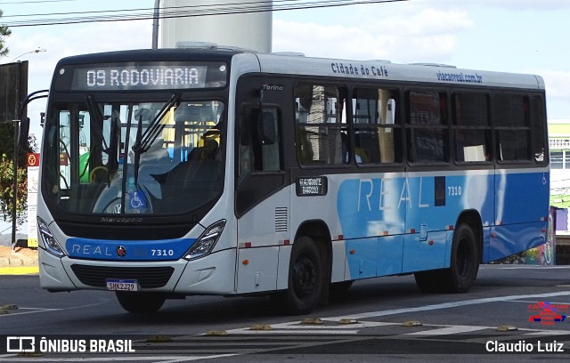 Viação Real - Varginha 7310 na cidade de Varginha, Minas Gerais, Brasil, por Claudio Luiz. Número da foto: #12258567.