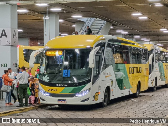 Empresa Gontijo de Transportes 7090 na cidade de Belo Horizonte, Minas Gerais, Brasil, por Pedro Henrique VM. Número da foto: #12256158.