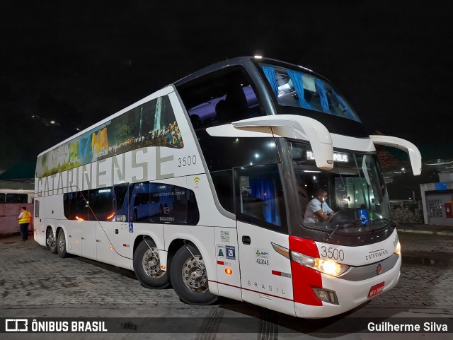 Auto Viação Catarinense 3500 na cidade de Santos, São Paulo, Brasil, por Guilherme Silva. Número da foto: #12255867.