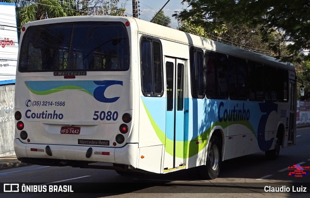 Empresa de Transportes Coutinho 5080 na cidade de Varginha, Minas Gerais, Brasil, por Claudio Luiz. Número da foto: #12258621.