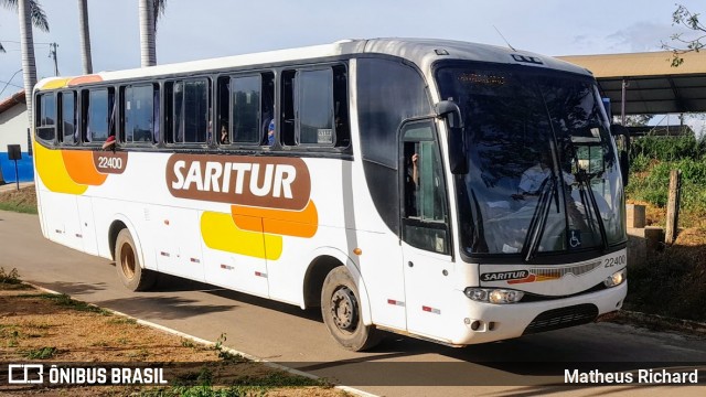 Saritur - Santa Rita Transporte Urbano e Rodoviário 22400 na cidade de Glaucilândia, Minas Gerais, Brasil, por Matheus Richard. Número da foto: #12258585.