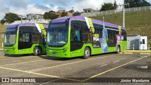 Nortran Transportes Coletivos 9203 na cidade de Porto Alegre, Rio Grande do Sul, Brasil, por Júnior Wandame. Número da foto: #12257936.