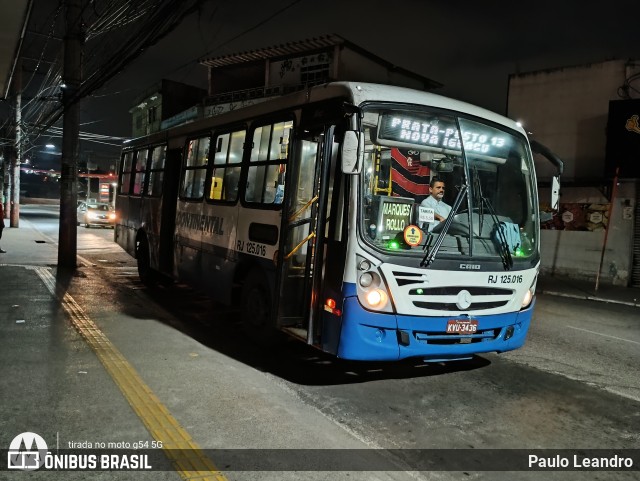 Empresa de Transportes Continental RJ 125.016 na cidade de Belford Roxo, Rio de Janeiro, Brasil, por Paulo Leandro. Número da foto: #12256191.