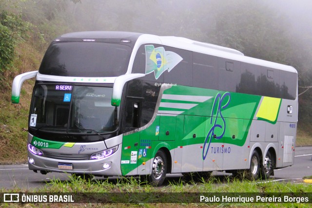 JS Rodrigues Turismo 0010 na cidade de Piraí, Rio de Janeiro, Brasil, por Paulo Henrique Pereira Borges. Número da foto: #12257892.