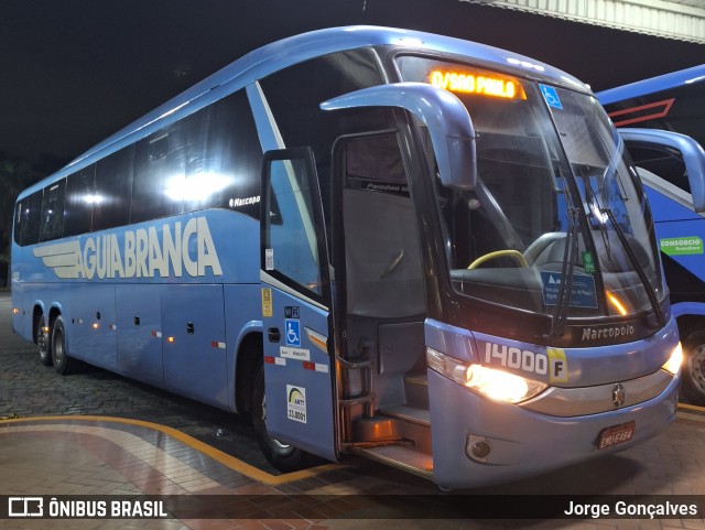 Viação Águia Branca 14000 na cidade de Guaratinguetá, São Paulo, Brasil, por Jorge Gonçalves. Número da foto: #12257723.