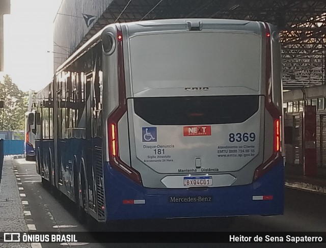 Next Mobilidade - ABC Sistema de Transporte 8369 na cidade de São Bernardo do Campo, São Paulo, Brasil, por Heitor de Sena Sapaterro. Número da foto: #12258097.