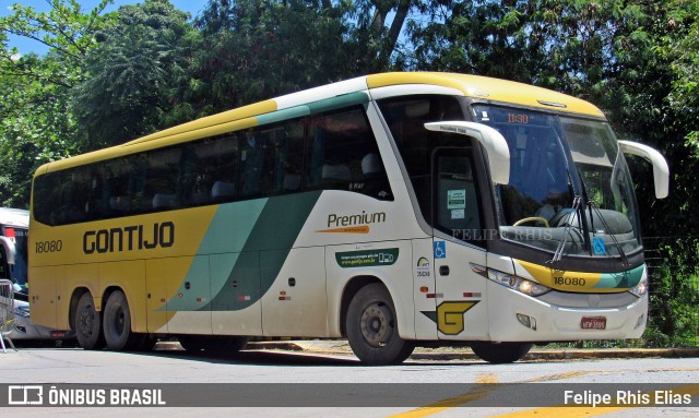 Empresa Gontijo de Transportes 18080 na cidade de São Paulo, São Paulo, Brasil, por Felipe Rhis Elias. Número da foto: #12258715.