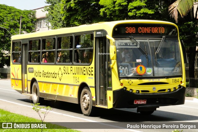 Viação Sul Fluminense 1184 na cidade de Volta Redonda, Rio de Janeiro, Brasil, por Paulo Henrique Pereira Borges. Número da foto: #12257857.