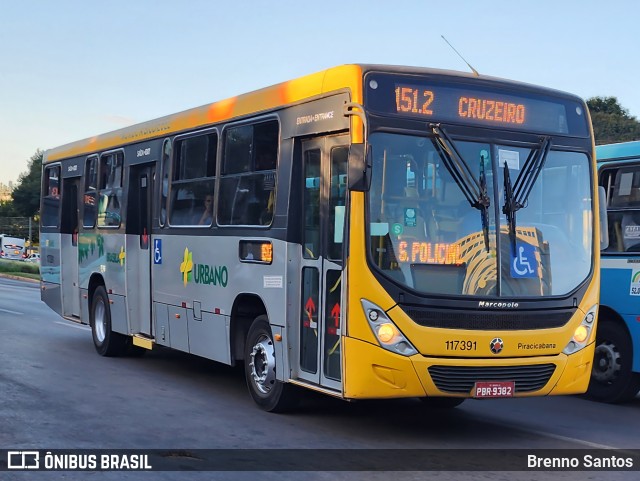 Viação Piracicabana Distrito Federal 117391 na cidade de Brasília, Distrito Federal, Brasil, por Brenno Santos. Número da foto: #12259353.