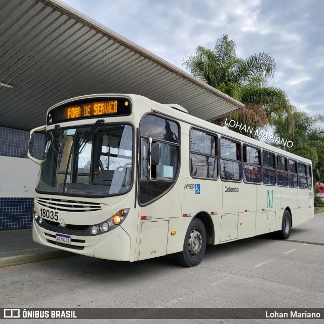 Viação Santo Ângelo 18035 na cidade de Colombo, Paraná, Brasil, por Lohan Mariano. Número da foto: #12259530.