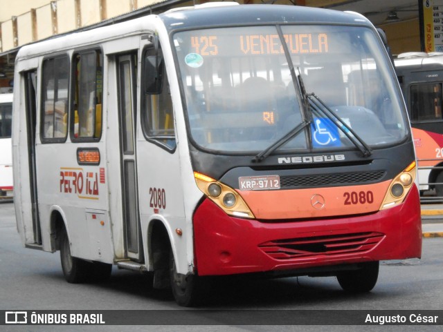 Petro Ita Transportes Coletivos de Passageiros 2080 na cidade de Petrópolis, Rio de Janeiro, Brasil, por Augusto César. Número da foto: #12260754.