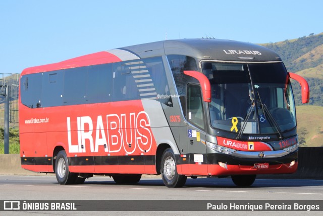 Lirabus 13075 na cidade de Roseira, São Paulo, Brasil, por Paulo Henrique Pereira Borges. Número da foto: #12261190.