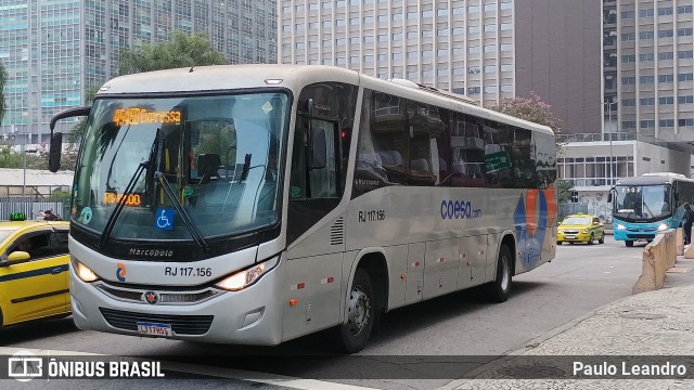 Coesa Transportes RJ 117.156 na cidade de Rio de Janeiro, Rio de Janeiro, Brasil, por Paulo Leandro. Número da foto: #12259578.