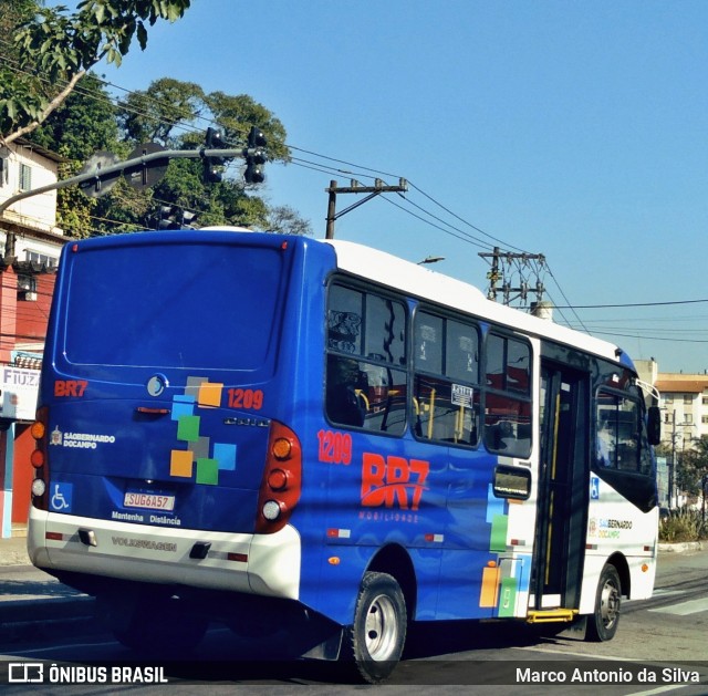BR7 Mobilidade 1209 na cidade de São Bernardo do Campo, São Paulo, Brasil, por Marco Antonio da Silva. Número da foto: #12261433.