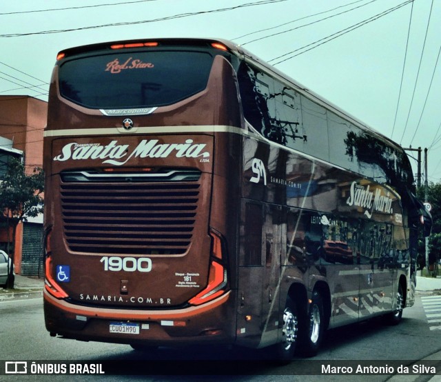 Santa Maria Fretamento e Turismo > Transportes Santa Maria(SP) 1900 na cidade de São Bernardo do Campo, São Paulo, Brasil, por Marco Antonio da Silva. Número da foto: #12261448.