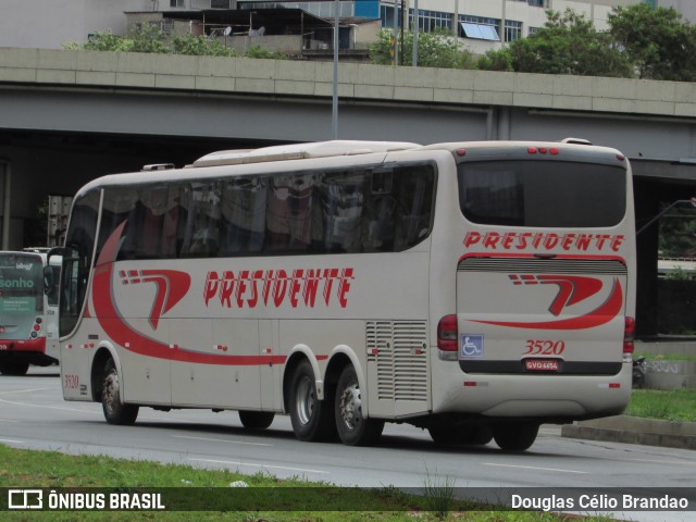 Viação Presidente 3520 na cidade de Belo Horizonte, Minas Gerais, Brasil, por Douglas Célio Brandao. Número da foto: #12260704.