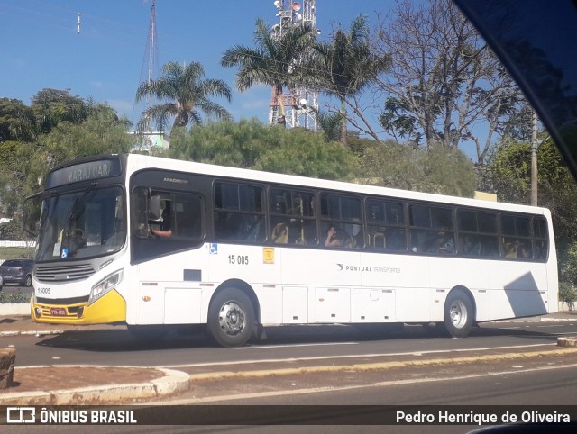 Pontual Sul Transporte e Turismo 15 005 na cidade de Botucatu, São Paulo, Brasil, por Pedro Henrique de Oliveira. Número da foto: #12259743.
