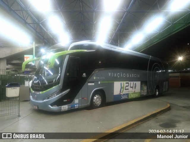 Viação Garcia 82119 na cidade de São Paulo, São Paulo, Brasil, por Manoel Junior. Número da foto: #12261582.