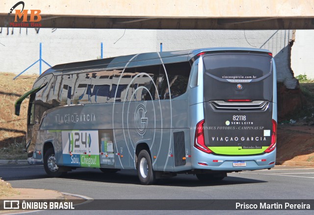 Viação Garcia 82118 na cidade de Campinas, São Paulo, Brasil, por Prisco Martin Pereira. Número da foto: #12260908.