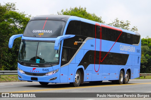 UTIL - União Transporte Interestadual de Luxo 15405 na cidade de Barra do Piraí, Rio de Janeiro, Brasil, por Paulo Henrique Pereira Borges. Número da foto: #12261256.