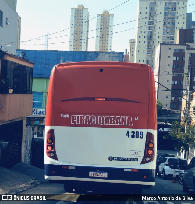 Breda Transportes e Serviços 4309 na cidade de São Bernardo do Campo, São Paulo, Brasil, por Marco Antonio da Silva. Número da foto: #12261384.