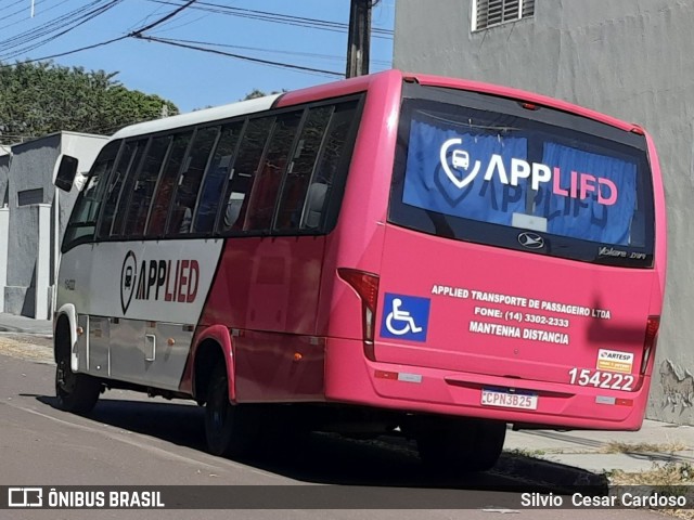 Applied Transportes de Passageiros 154222 na cidade de Presidente Prudente, São Paulo, Brasil, por Silvio  Cesar Cardoso. Número da foto: #12261229.