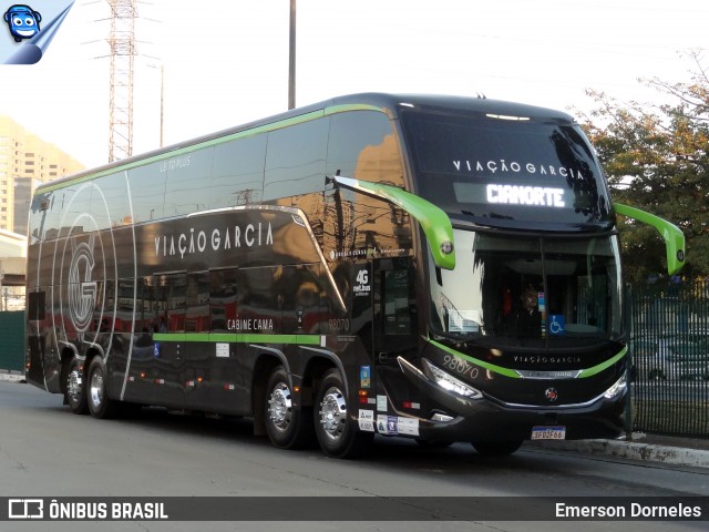 Viação Garcia 98070 na cidade de São Paulo, São Paulo, Brasil, por Emerson Dorneles. Número da foto: #12216092.