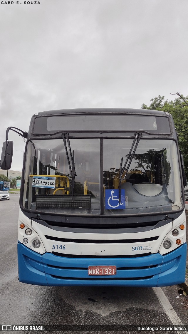 Insular Transportes Coletivos 5146 na cidade de Florianópolis, Santa Catarina, Brasil, por Busologia Gabrielística. Número da foto: #12215852.