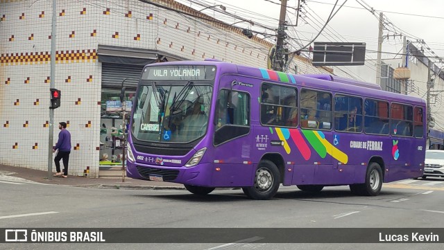 ATT - Alto Tietê Transportes Ferraz de Vasconcelos 002 na cidade de Ferraz de Vasconcelos, São Paulo, Brasil, por Lucas Kevin. Número da foto: #12216453.