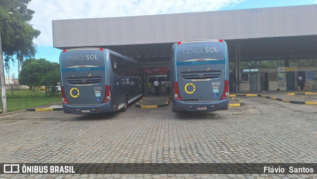 Viação Cidade Sol 8680 na cidade de Cruz das Almas, Bahia, Brasil, por Flávio  Santos. Número da foto: #12216110.