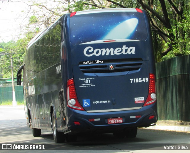 Viação Cometa 719549 na cidade de São Paulo, São Paulo, Brasil, por Valter Silva. Número da foto: #12216613.