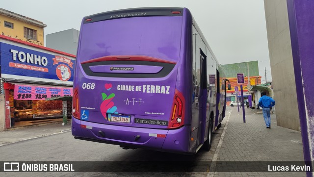 ATT - Alto Tietê Transportes Ferraz de Vasconcelos 068 na cidade de Ferraz de Vasconcelos, São Paulo, Brasil, por Lucas Kevin. Número da foto: #12216460.