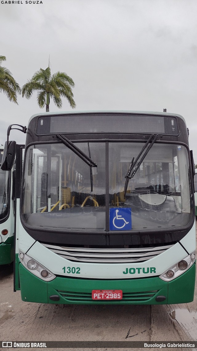 Jotur - Auto Ônibus e Turismo Josefense 1302 na cidade de Florianópolis, Santa Catarina, Brasil, por Busologia Gabrielística. Número da foto: #12215848.