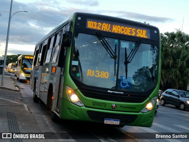Viação Piracicabana Distrito Federal 120073 na cidade de Brasília, Distrito Federal, Brasil, por Brenno Santos. Número da foto: #12215760.