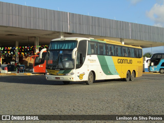 Empresa Gontijo de Transportes 14335 na cidade de Caruaru, Pernambuco, Brasil, por Lenilson da Silva Pessoa. Número da foto: #12217203.