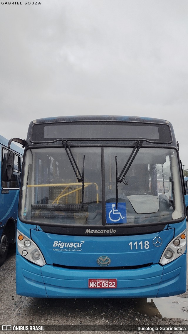 Biguaçu Transportes Coletivos Administração e Participação 1118 na cidade de Florianópolis, Santa Catarina, Brasil, por Busologia Gabrielística. Número da foto: #12217893.