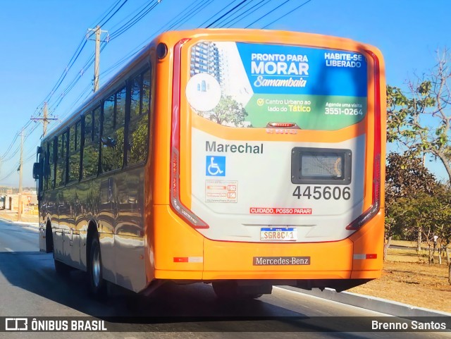 Auto Viação Marechal Brasília 445606 na cidade de Samambaia, Distrito Federal, Brasil, por Brenno Santos. Número da foto: #12262034.