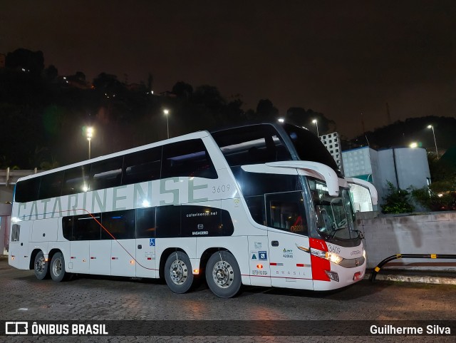 Auto Viação Catarinense 3609 na cidade de Santos, São Paulo, Brasil, por Guilherme Silva. Número da foto: #12263050.