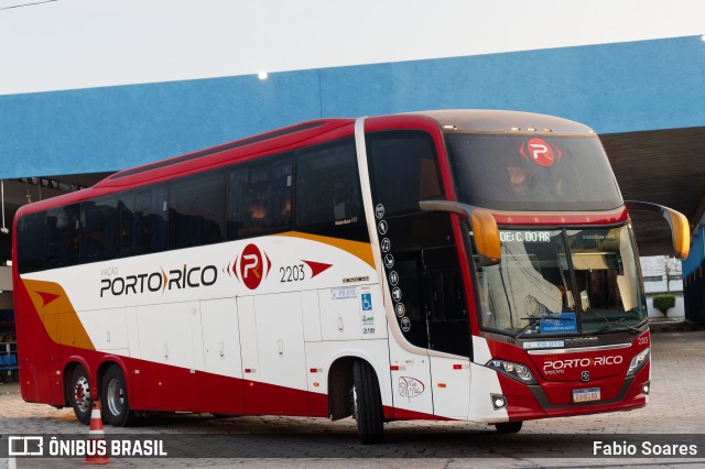 Auto Viação Porto Rico 2203 na cidade de Belém, Pará, Brasil, por Fabio Soares. Número da foto: #12263623.