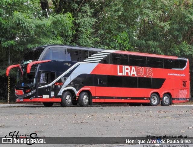Lirabus 23107 na cidade de Rio Claro, São Paulo, Brasil, por Henrique Alves de Paula Silva. Número da foto: #12263790.