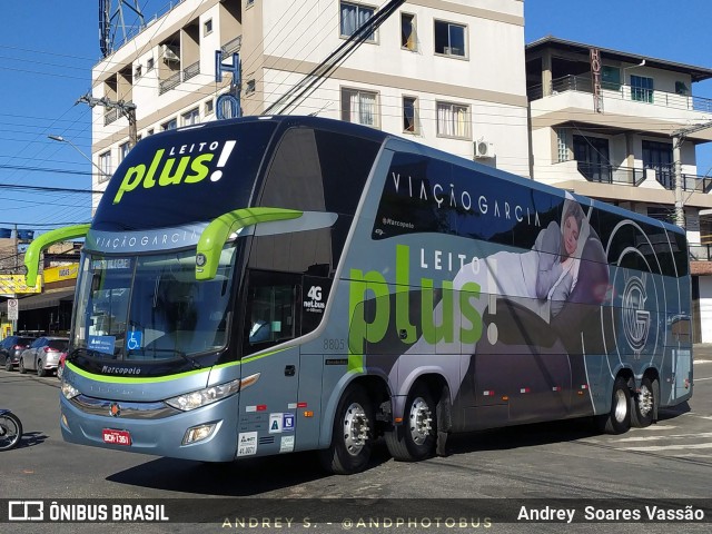 Viação Garcia 8805 na cidade de Balneário Camboriú, Santa Catarina, Brasil, por Andrey  Soares Vassão. Número da foto: #12262008.